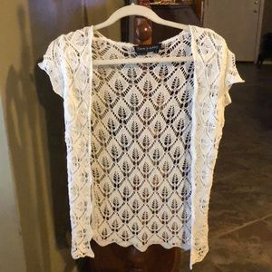 Flora ❤️ Ashley open front lace vest